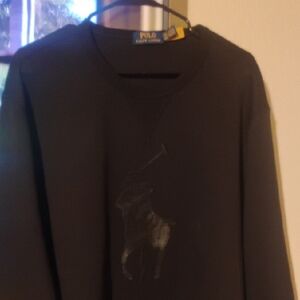 Polo by Ralph Lauren Black Crewneck Sweater
